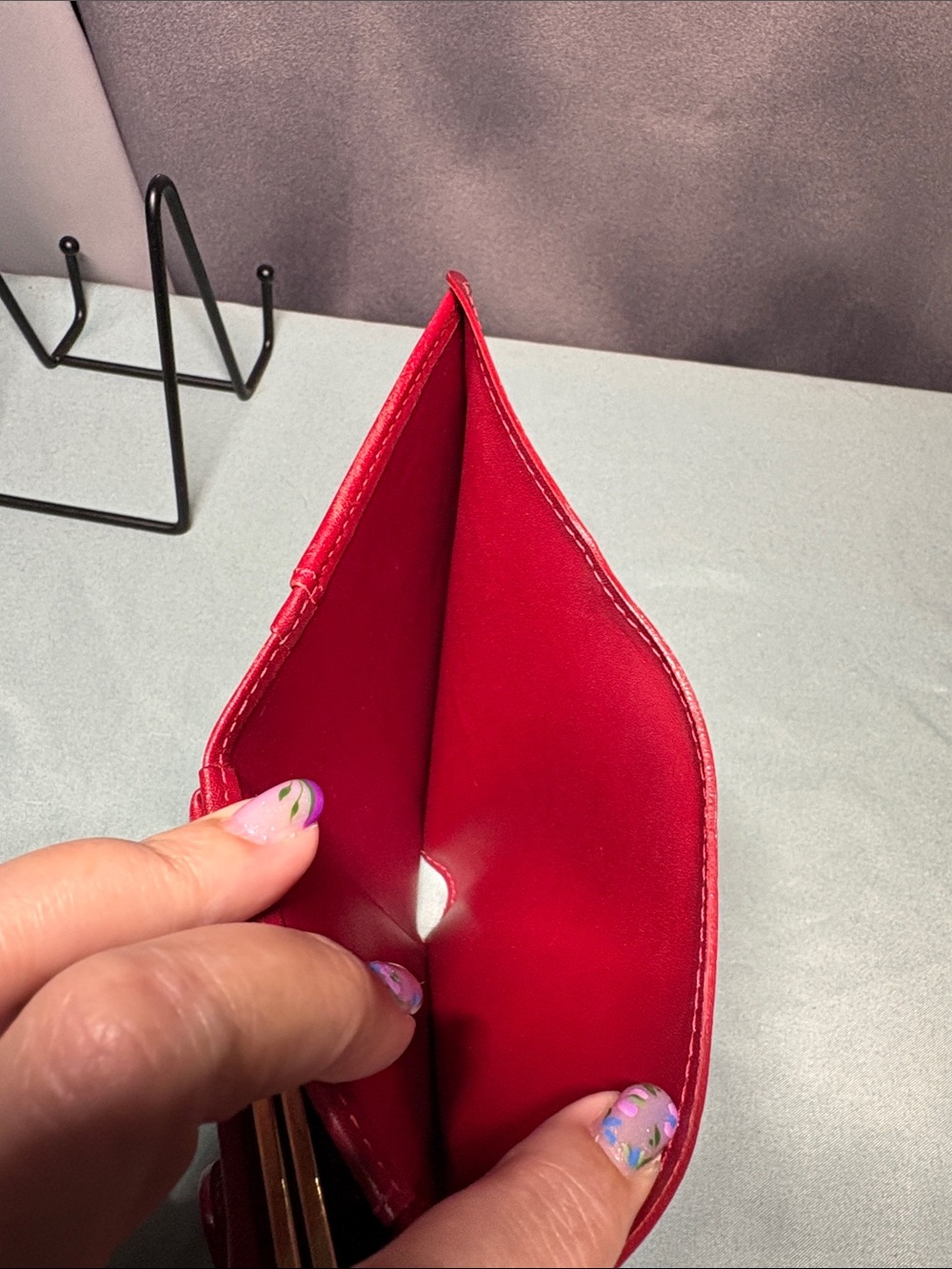 Louis Vuitton Vernis French Purse Wallet Pomme d'Amour Red M93528 - Picture 8 of 11